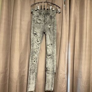 American Eagle Outfitters Gray Skinny Jeans
